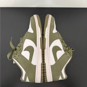 Nike Olive and White Dunks